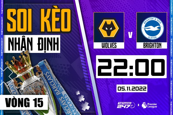 Soi kèo Wolves vs Brighton, 22h00 ngày 5/11 | Ngoại Hạng Anh