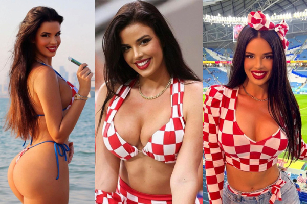 Cựu hoa hậu Croatia khoe 'vựa trái cây' nhiệt tình bất chấp lệnh cấm từ Qatar