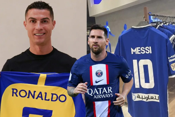 Đại kình địch của Al-Nassr bán áo Messi trêu tức Ronaldo