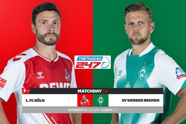 Soi kèo Koln vs Werder Bremen, 0h30 ngày 22/1 - Bundesliga