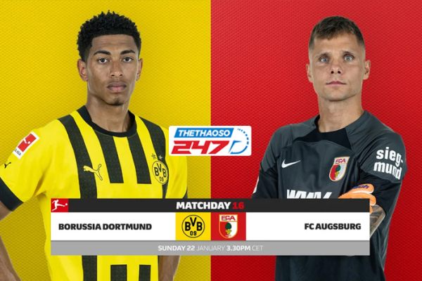 Soi kèo Dortmund vs Augsburg, 21h30 ngày 22/1 - Bundesliga