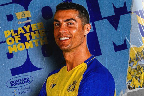 Cristiano Ronaldo được vinh danh là Cầu thủ xuất sắc nhất tháng 2 của SPL