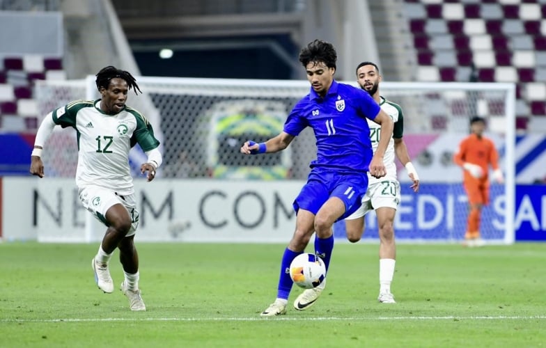U23 Thái Lan không thể ngăn cản U23 Ả Rập Xê Út giành chiến thắng ở lượt trận thứ 2 VCK U23 châu Á 2024