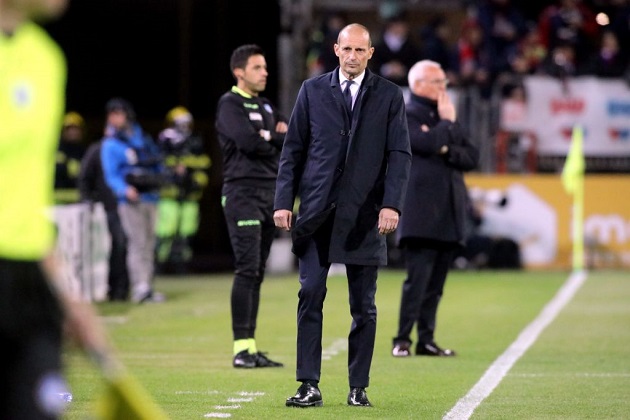 Max Allegri phàn nàn về chất lượng mặt sân sau trận hòa của Juventus