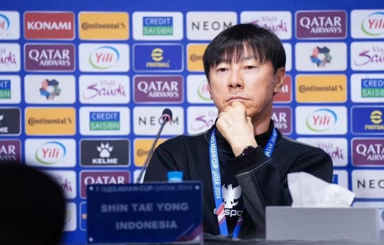 HLV Shin Tae Yong suy tính triệu tập ngôi sao nhập tịch cho U23 Indonesia trong trận play-off với U23 Guinea tranh vé Olympic Paris 2024