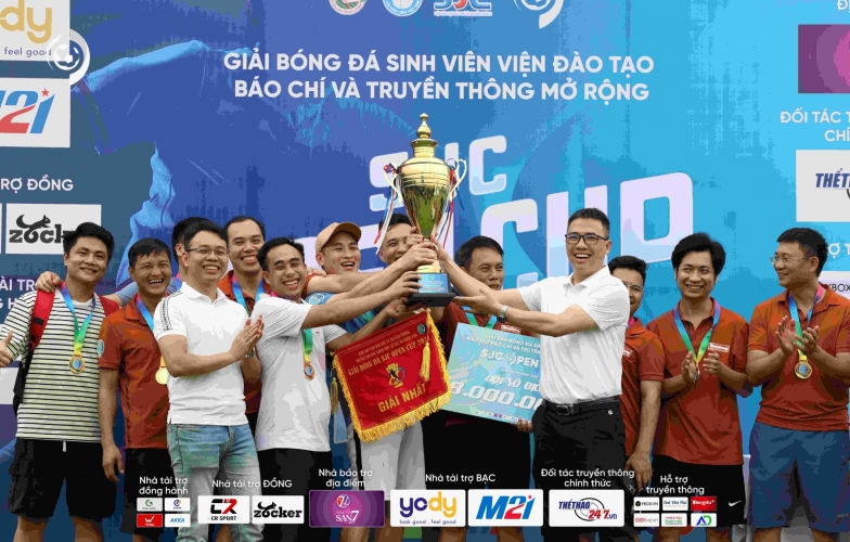 Đội bóng báo Tiền Phong vô địch SJC Open Cup 2024 với chiến thắng ấn tượng 6-2