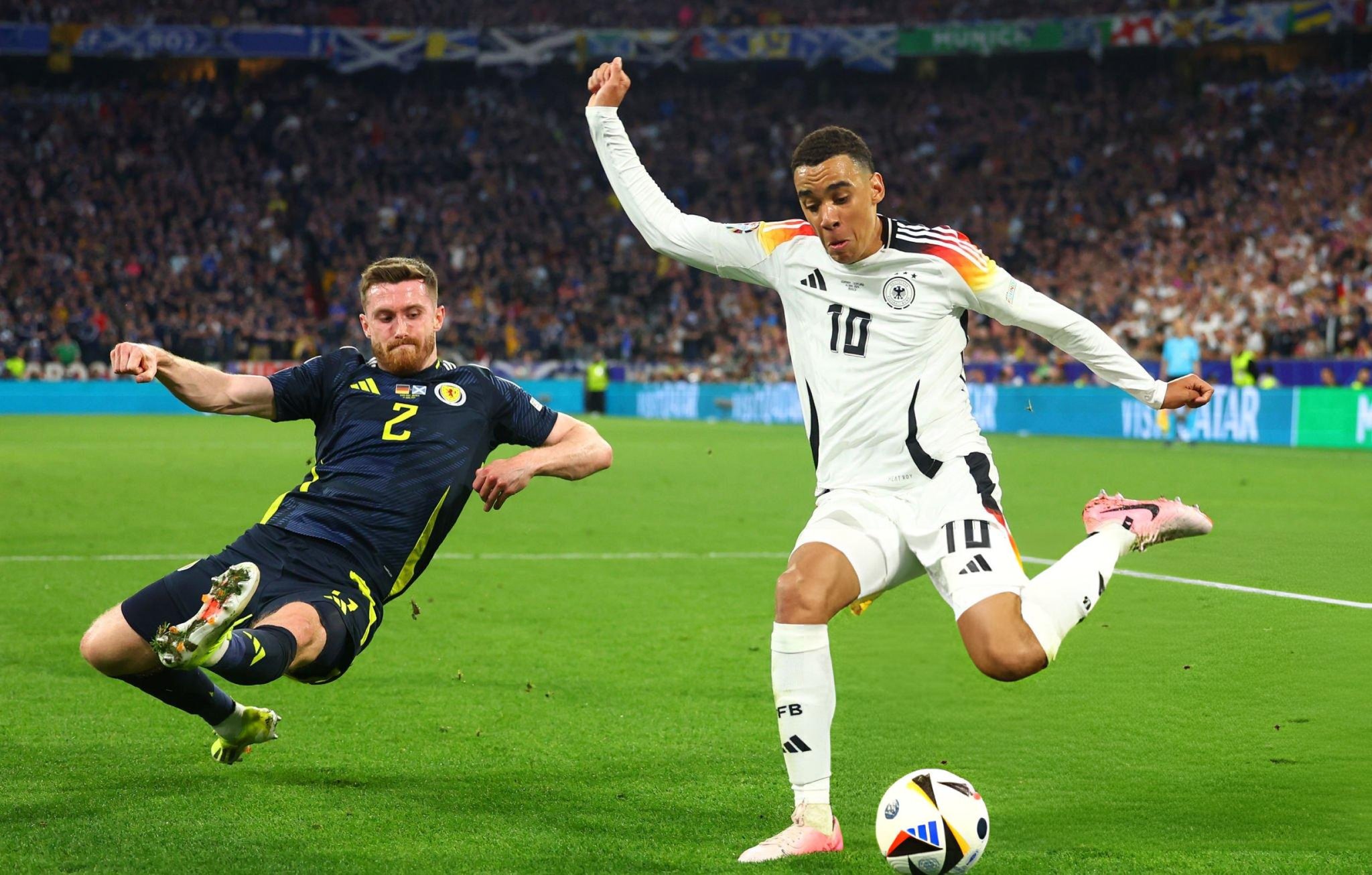 Tiền vệ Jamal Musiala cùng ĐT Đức tự tin đương đầu thử thách tại nhánh đấu khó khăn của Euro 2024