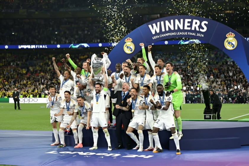 Man City thống trị Bảng xếp hạng hệ số câu lạc bộ của UEFA, Real Madrid bất ngờ tụt hạng