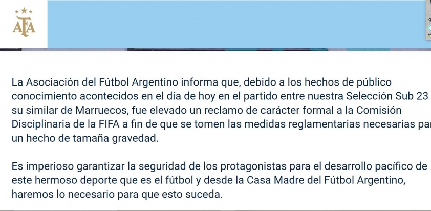 Argentina Bàng Hoàng Trước Quyết Định Hủy Bàn Thắng và Tiếp Tục Thi Đấu Bóng Đá Nam Olympic