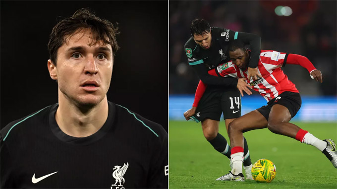 Federico Chiesa Ngôi sao trở lại tỏa sáng đưa Liverpool vào bán kết Cúp Liên đoàn Anh