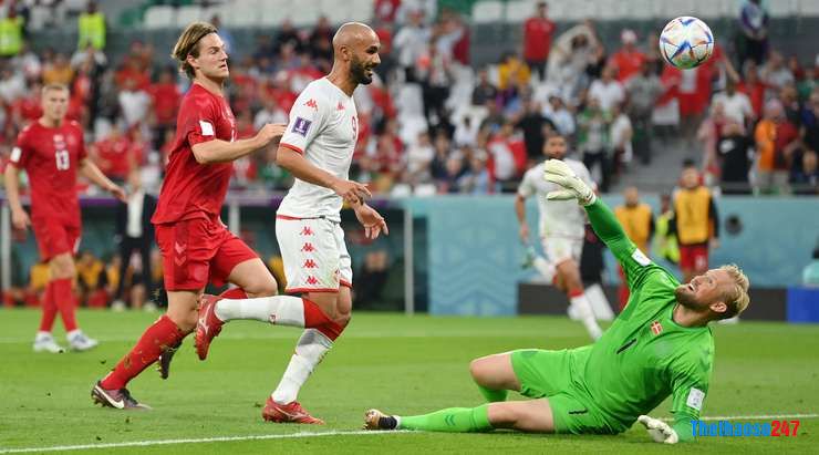 Đan Mạch 0-0 Tunisia, World Cup 2022