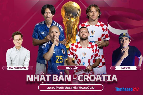 Trực tiếp Nhật Bản vs Croatia