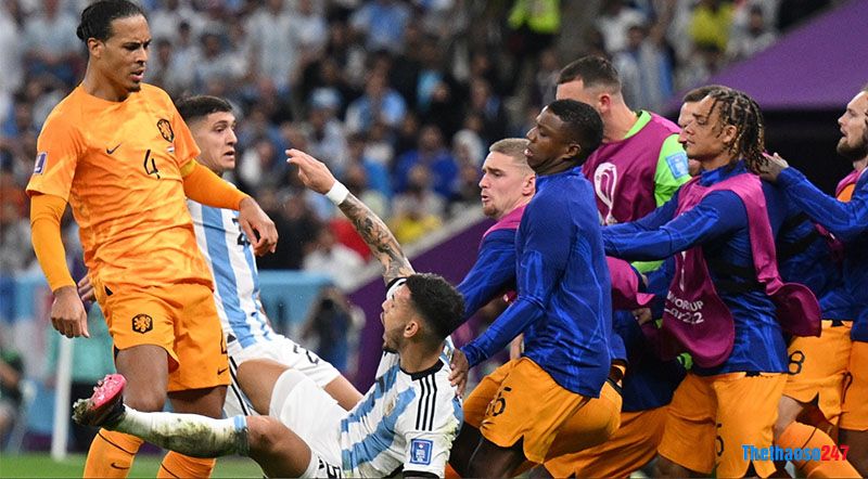 Hà Lan vs Argentina lập kỷ lục thẻ vàng tại World Cup - Ảnh 2