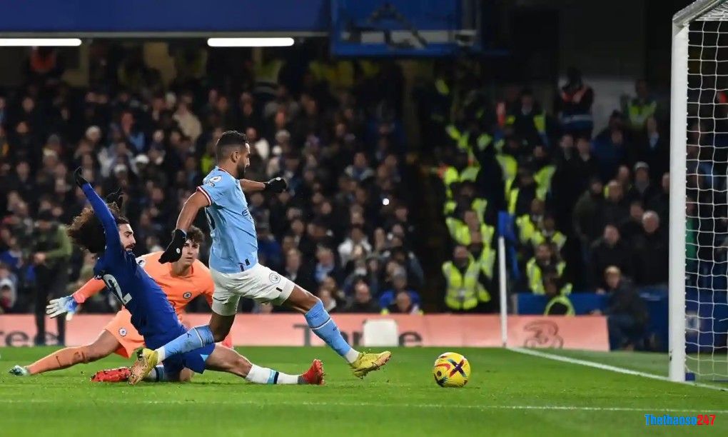 Rất may Mahrez đã trở thành thần tài để giúp MC có được 3 điểm 