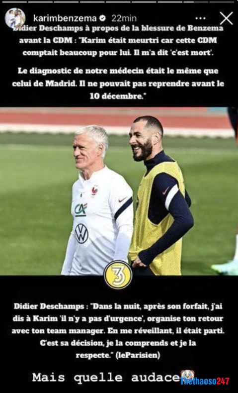 Benzema và Deschamps