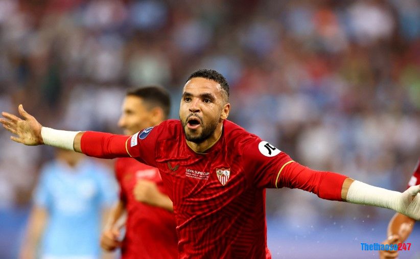Youssef En-Nesyri ghi bàn mở tỷ số cho Sevilla