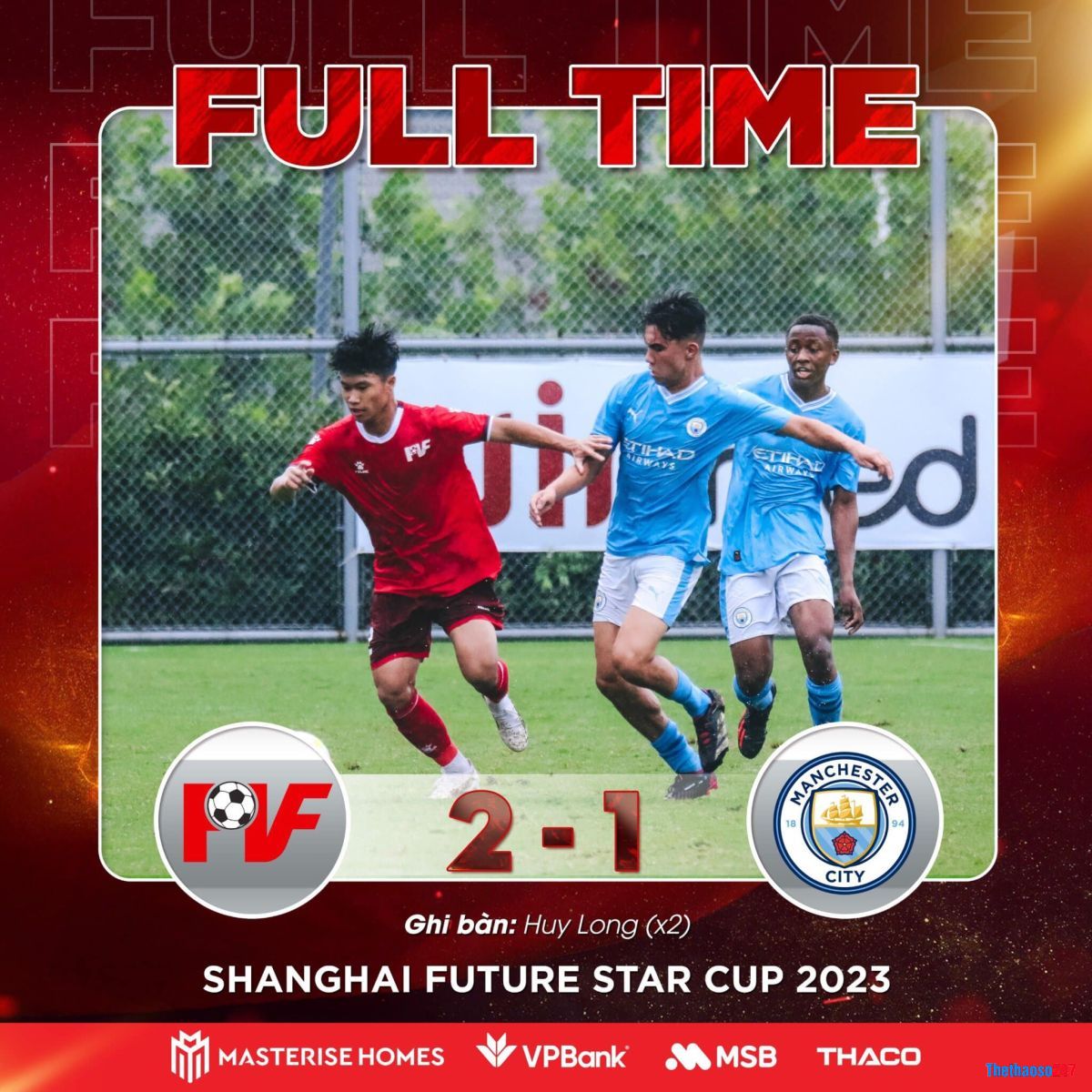 U16 Man City 1-2 U16 PVF