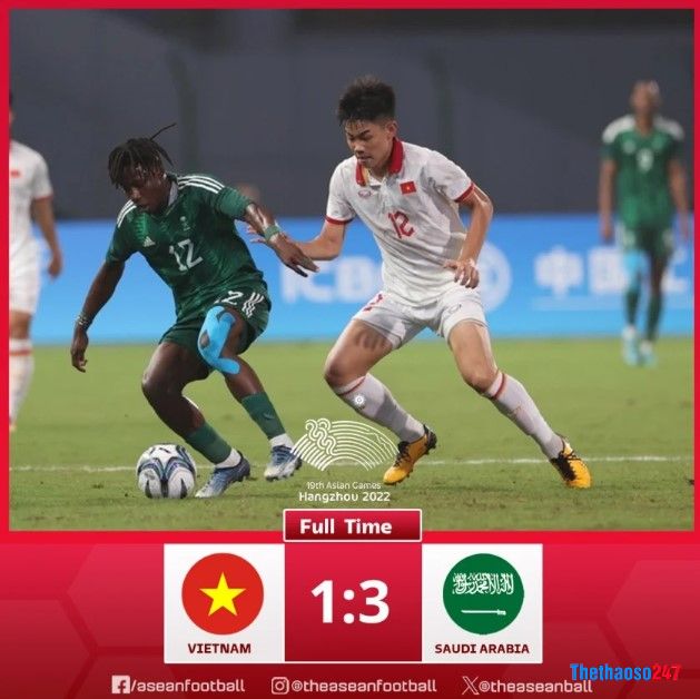 ĐT Olympic Việt Nam 1-3 Ả Rập Xê Út