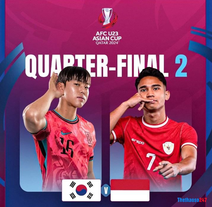 U23 Indonesia vượt qua U23 Hàn Quốc để vào bán kết