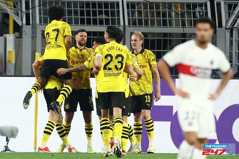 Dortmund giành chiến thắng 1-0 trước PSG trong trận bán kết C1 2023/2024