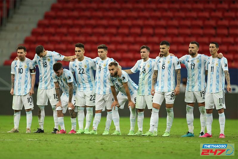 Đội tuyển Argentina từng trải qua tình huống sút 11 m ngay sau 90 phút chính thức để phân định thắng thua tại bán kết Copa America 2021