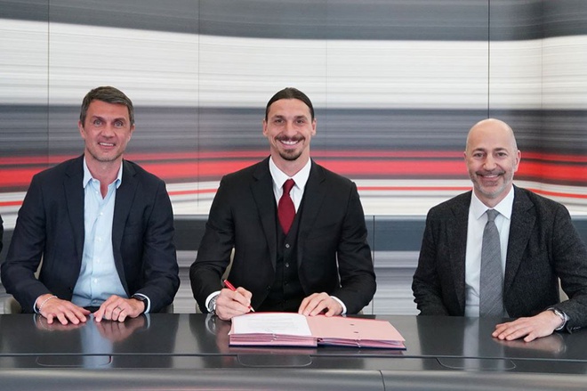CHÍNH THỨC: Ibrahimovic ký gia hạn với Milan đến năm 40 tuổi