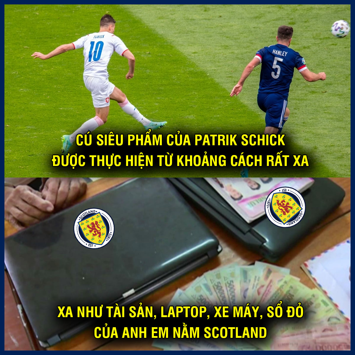 Ảnh chế Scotland vs CH Séc