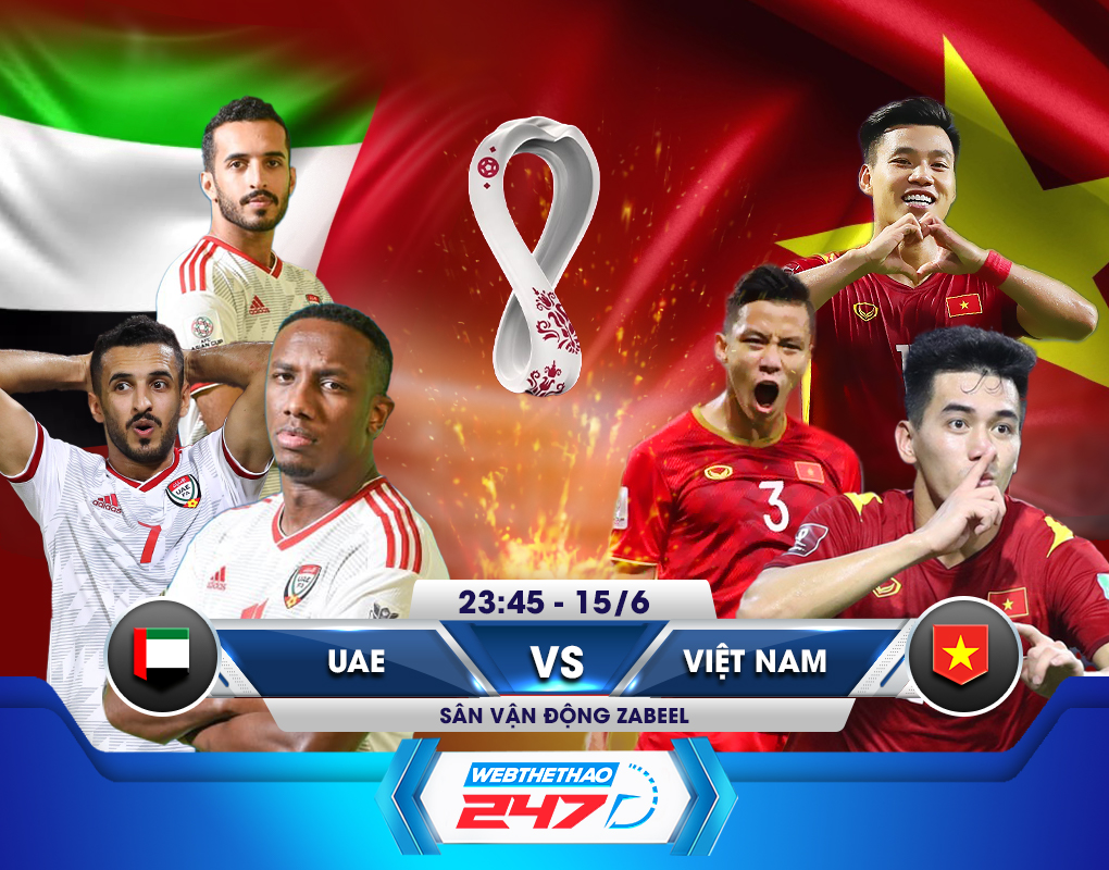 trực tiếp UAE vs Việt Nam