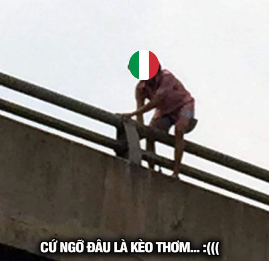 Ảnh chế Italia vs Áo