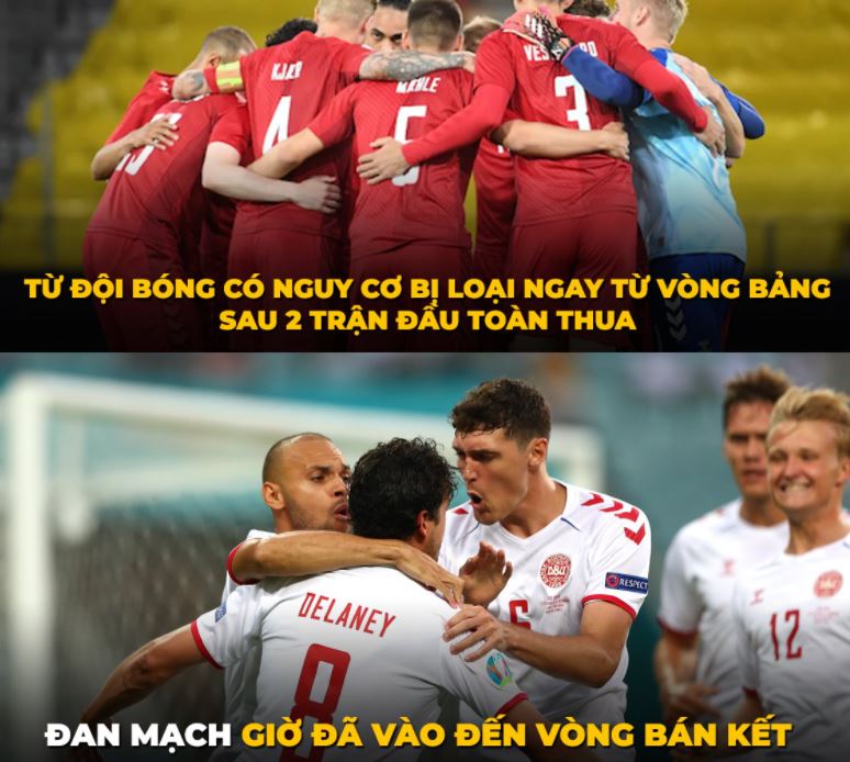 Ảnh chế CH Séc vs Đan Mạch