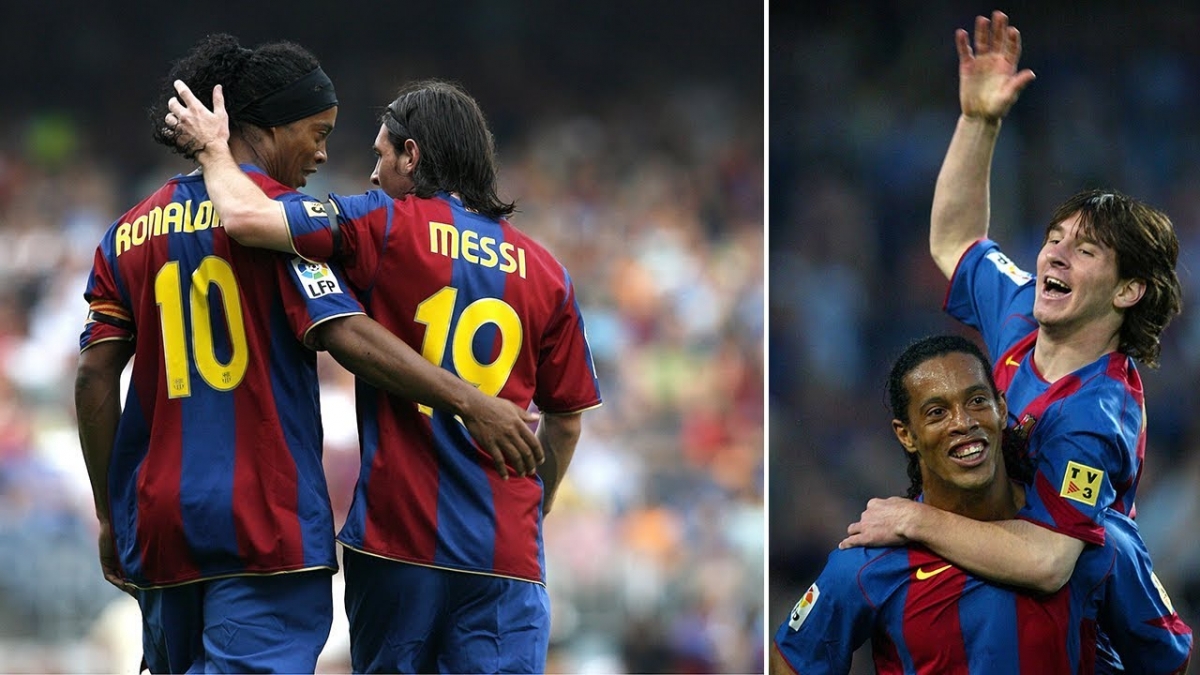 Messi gặp lại Ronaldinho