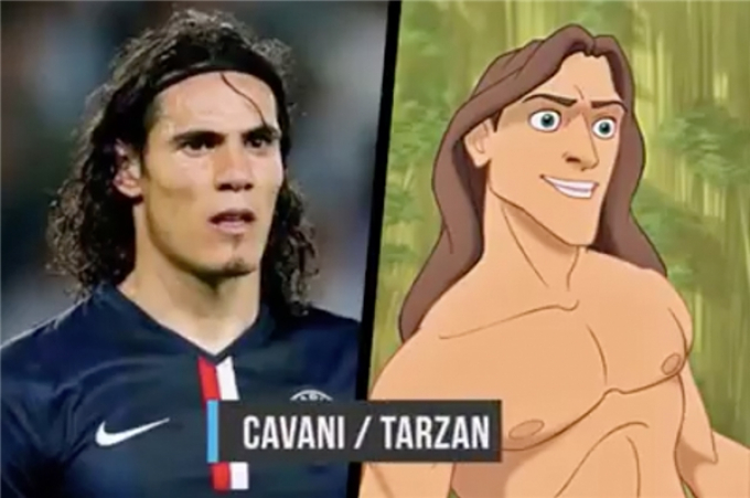 Tarzan giống với Edinson Cavani
