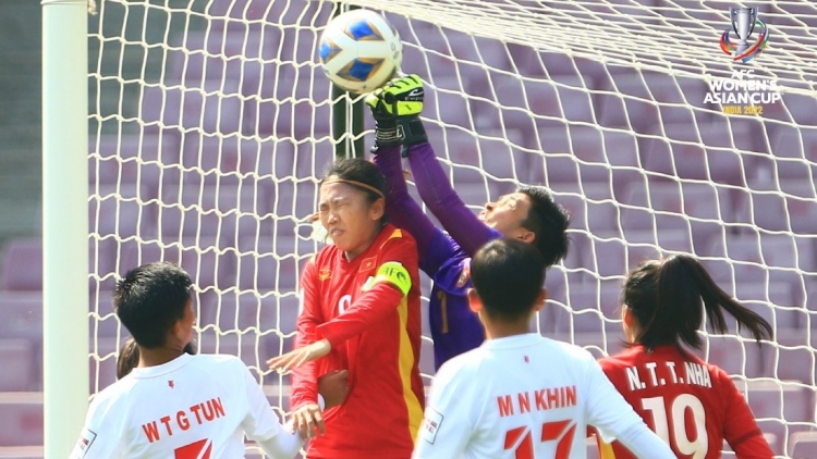 Kết quả đội tuyển nữ Việt Nam 2-2 Myanmar Asian Cup 2021