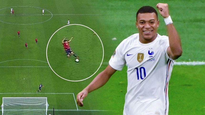 Tây Ban Nha 1-2 Pháp: Bàn thắng của Mbappe 