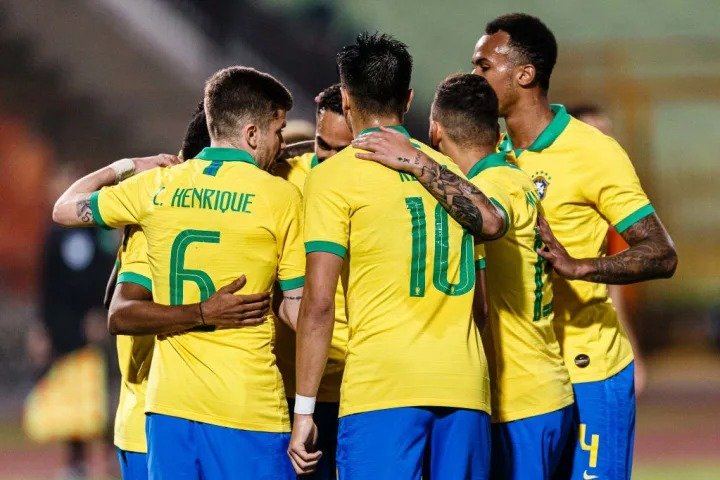 U23 Brazil vs U23 TBN chung kết Olympic 2020