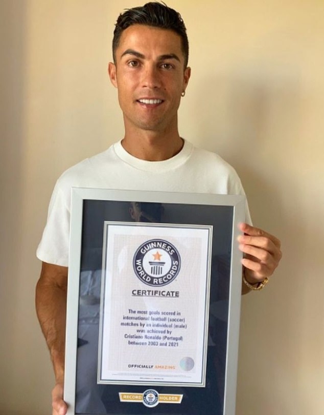 Cristiano Ronaldo được trao kỷ lục Guinness thế giới