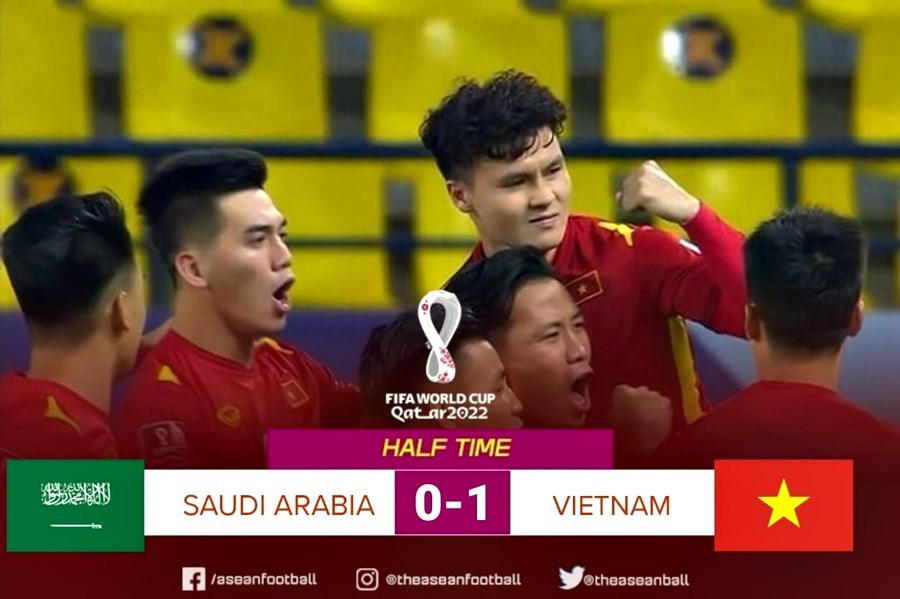 Kết quả Ả Rập Xê Út vs ĐT Việt Nam