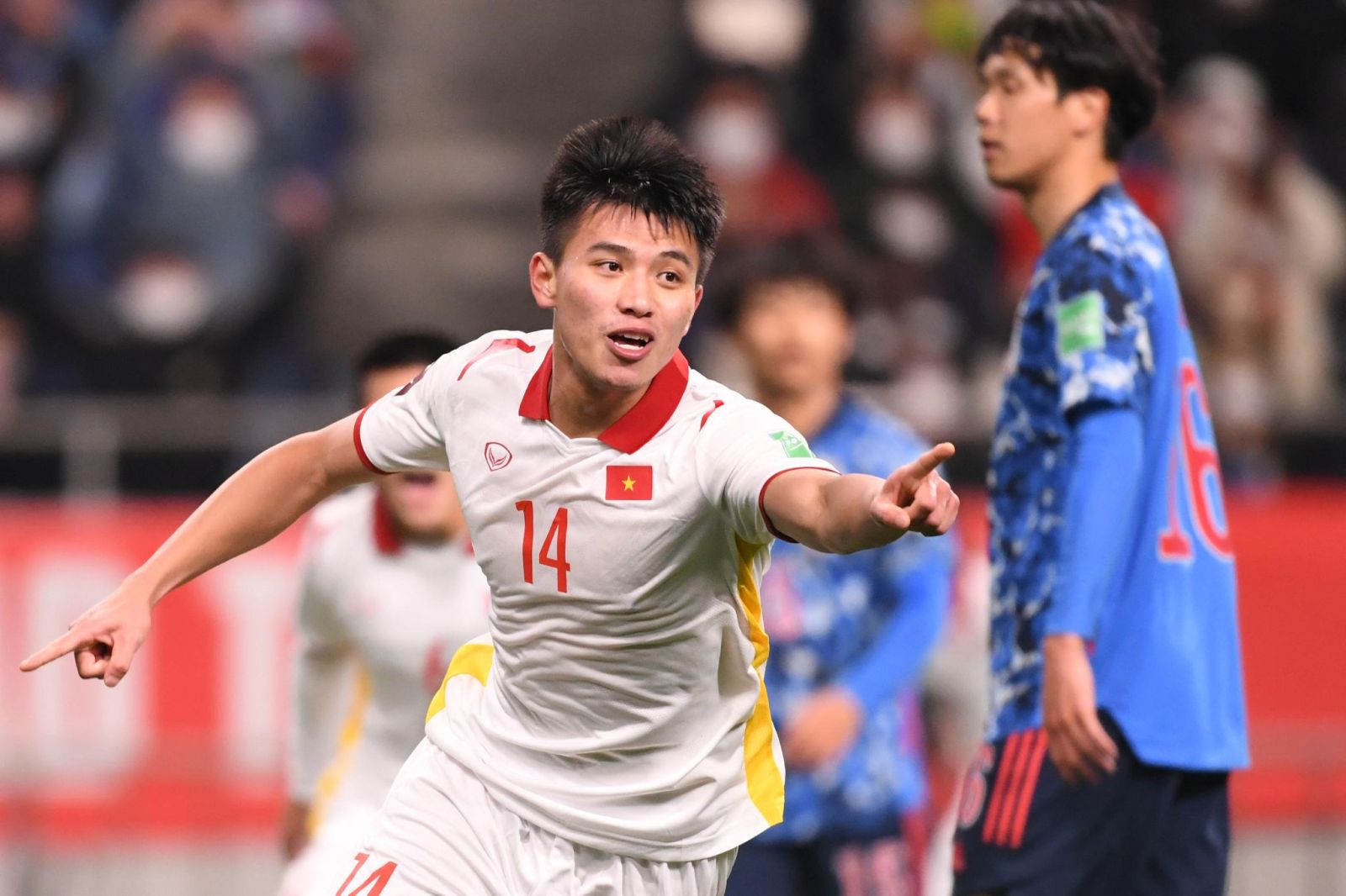 Thanh Bình đã để lại ấn tượng với bàn thắng vào lưới Nhật Bản