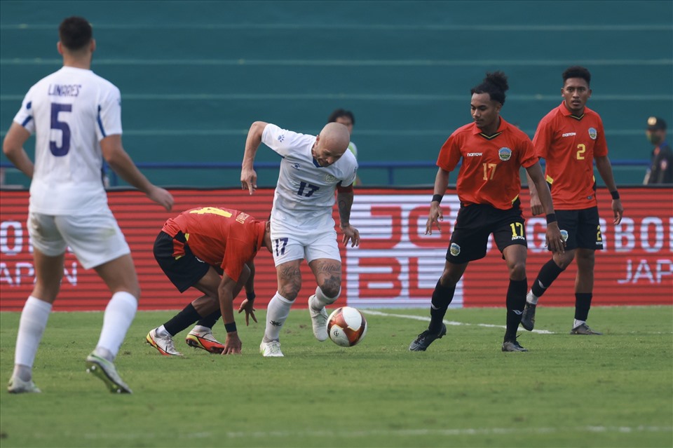 U23 Philippines cũng dễ dàng đè bẹp đối thủ Timor-Leste với tỷ số 4-0