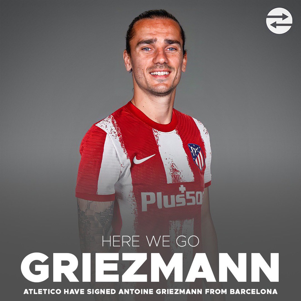 Griezmann trở về Atletico Madrid vào ngày cuối cùng là một bất ngờ