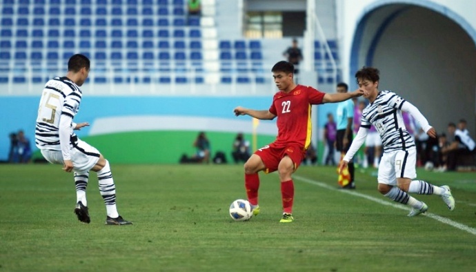 U23 Hàn Quốc có trận đấu đầy khó khăn trước U23 Việt Nam