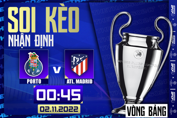 Soi kèo Porto vs Atletico Madrid 