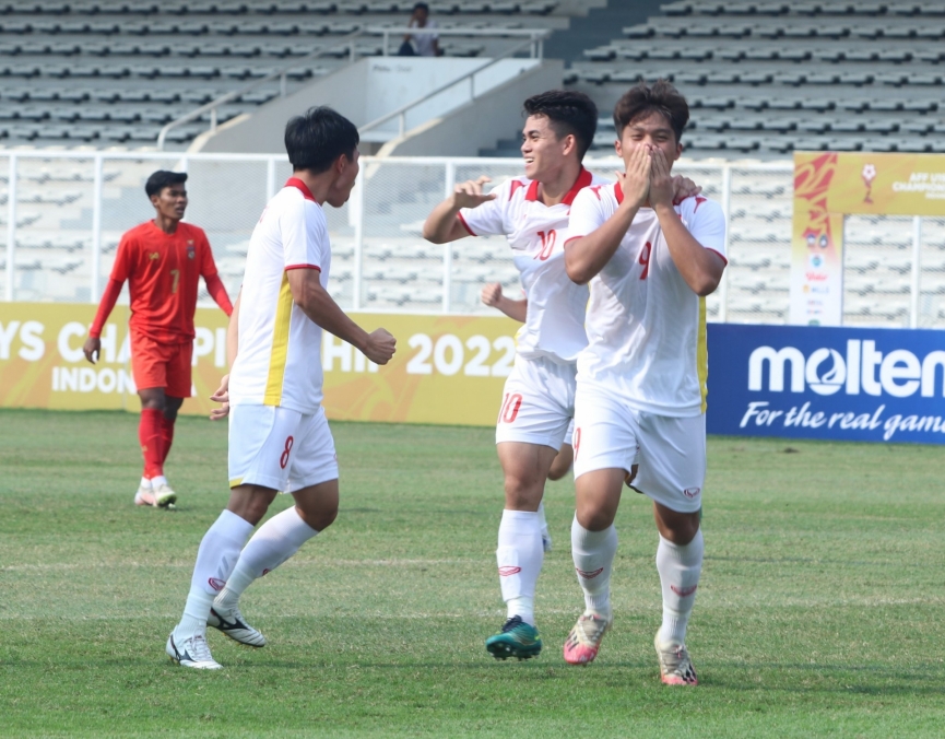 U19 Việt Nam dễ dàng vượt qua đối thủ Myanmar với tỷ số 3-1 chung cuộc