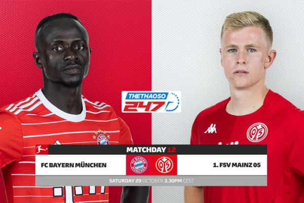 Soi kèo Bayern Munich vs Mainz 05, 20h30 ngày 29/10 - Bundesliga