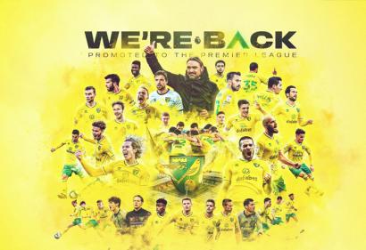 Norwich City chính thức giành vé  trở lại Premier League, sẵn sàng đứng dậy sau thất bại