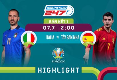 [Highlight Euro] Video bàn thắng Italia (Ý) vs Tây Ban Nha (2h, 07/07/2021)