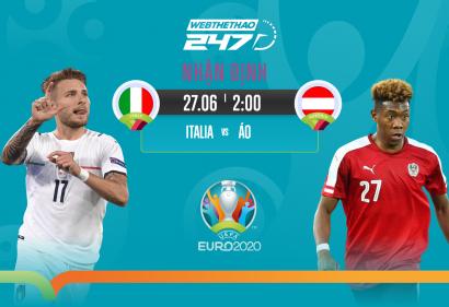 Nhận định Italia (Ý) vs Áo, 2h00 ngày 27/6/2021 | Vòng 16