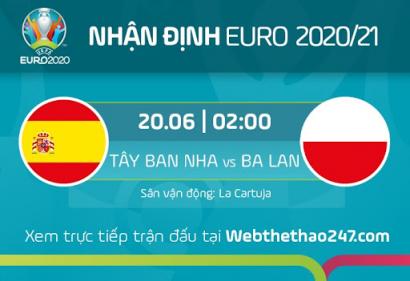 Nhận định Tây Ban Nha vs Ba Lan, 2h00 ngày 20/6/2021