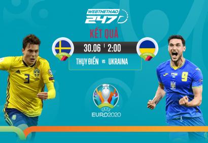 Kết quả, Tỷ số Thụy Điển vs Ukraina, 2h00 ngày 30/6/2021
