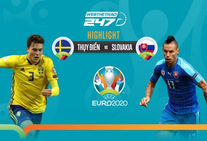 [Highlight Euro] Video bàn thắng Thụy Điển vs Slovakia (20h00, 18/6/2021)